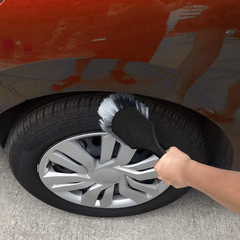 Car Wheel Cleaning Brush Short Handle Tire Rim Washing Brush