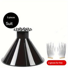 3pcs Car Window Windshield Magic Ice Scraping Funnel Snow Shovel
