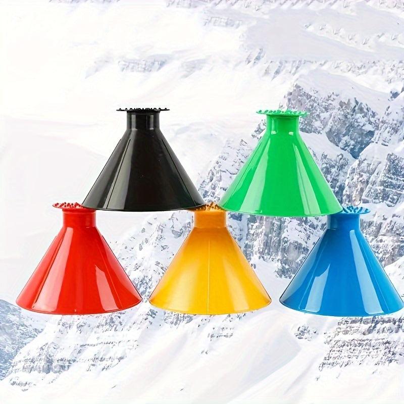 3pcs Car Window Windshield Magic Ice Scraping Funnel Snow Shovel