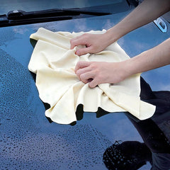 Chamois Cloth For Car X 2 Pcs Natural Leather Cleaning Towel