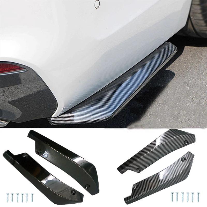 Car Bumper Strip Lip Spoiler Diffuser Splitter Carbon Fiber Protector