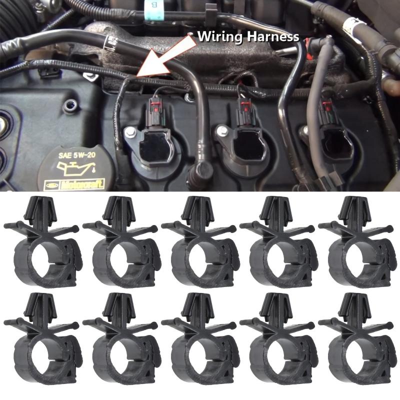 20pcs Car Wiring Harness Fastener Retainer Clip Corrugated Pipe Tie