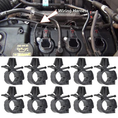 20pcs Car Wiring Harness Fastener Retainer Clip Corrugated Pipe Tie