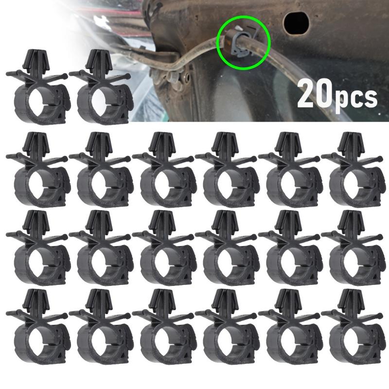 20pcs Car Wiring Harness Fastener Retainer Clip Corrugated Pipe Tie