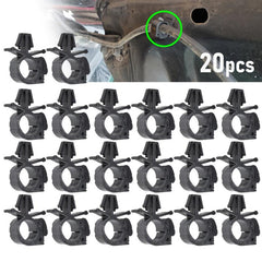 20pcs Car Wiring Harness Fastener Retainer Clip Corrugated Pipe Tie