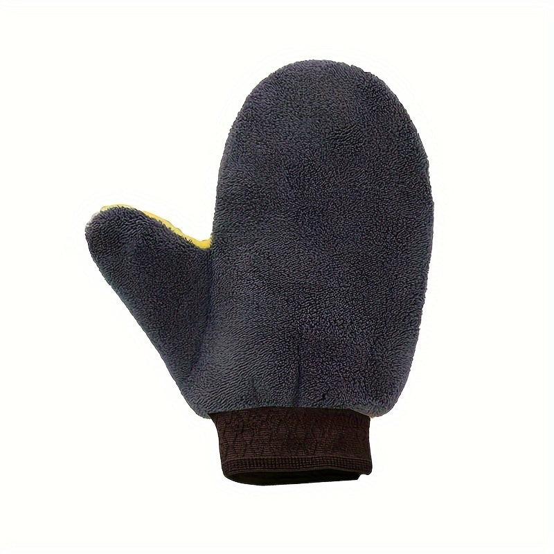 Coral Velvet Car Wash Bear Paw Gloves Cloth Towels