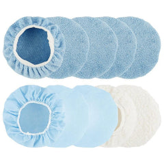 10pcs Car Polishing Pad Ultra fine Fiber Soft Wool Wax Cleaning Buffer Cover