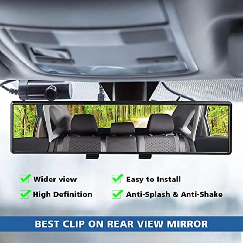 Universal Car HD Rearview Mirror 23-29 cm Clip-on Panoramic View