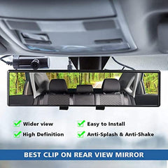 Universal Car HD Rearview Mirror 23-29 cm Clip-on Panoramic View