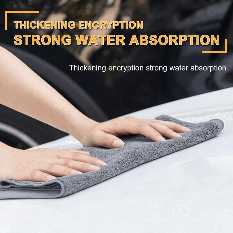 5 Pack Double Sided Car Wash Towels Soft Absorbent Coral Fleece