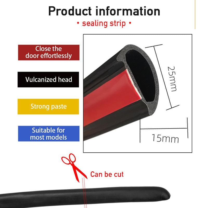 Car Pillar Seal Strip Rubber Door Middle Column Weather Strip
