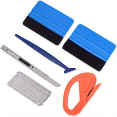 15Pcs Car Wrap Window Tint Tool Kit, 10 Blades Cutter & Go Squeegee