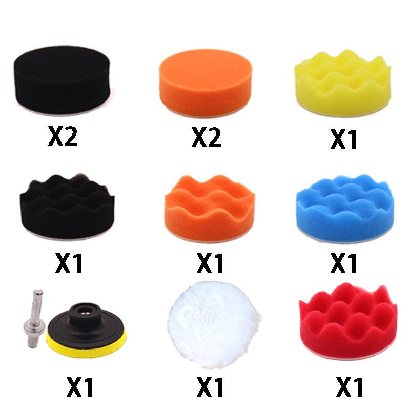 Car Beauty Waxing Polishing Pad Set 12pcs