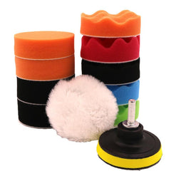 Car Beauty Waxing Polishing Pad Set 12pcs