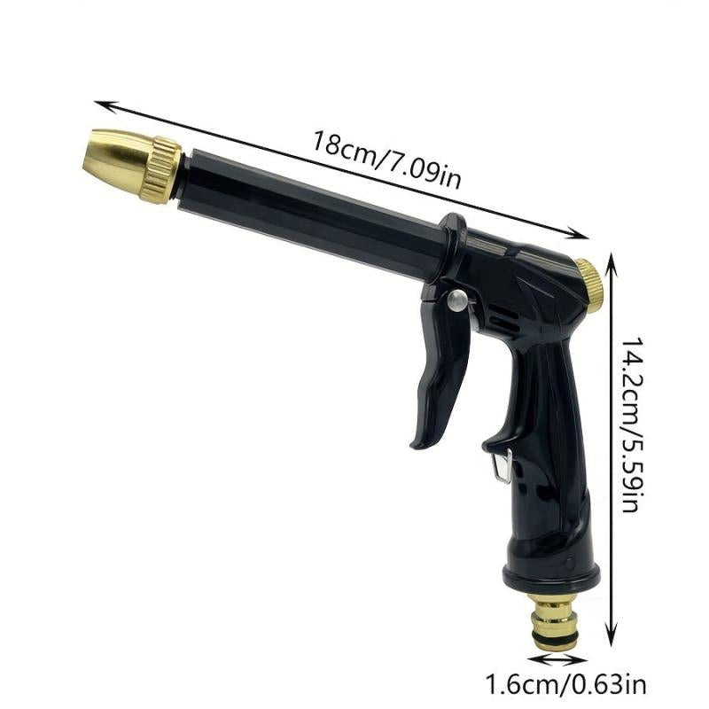 High Pressure Car Wash Gun with Telescopic Water Pipe & 3/4 Pure Copper Adapter