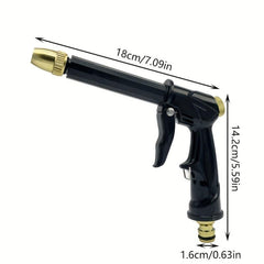 High Pressure Car Wash Gun with Telescopic Water Pipe & 3/4 Pure Copper Adapter
