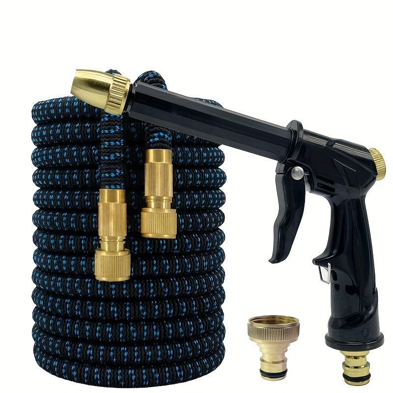 High Pressure Car Wash Gun with Telescopic Water Pipe & 3/4 Pure Copper Adapter
