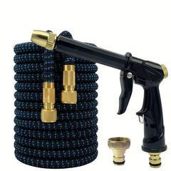 High Pressure Car Wash Gun with Telescopic Water Pipe & 3/4 Pure Copper Adapter