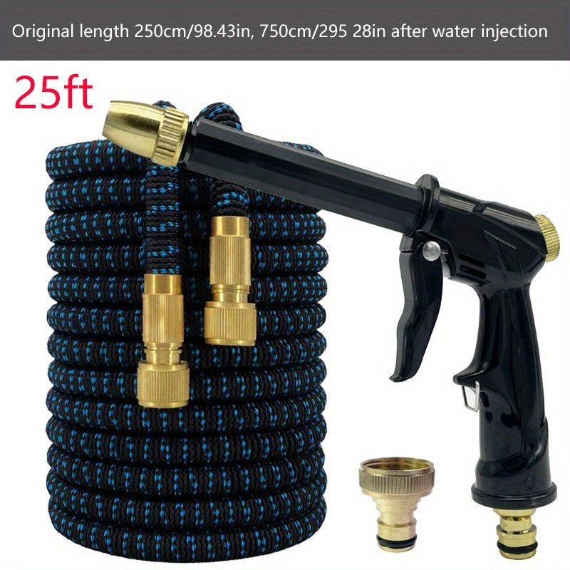 High Pressure Car Wash Gun with Telescopic Water Pipe & 3/4 Pure Copper Adapter