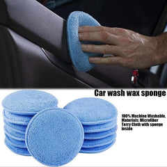 Microfiber Car Wax Applicator Pads - Easy Cleaning & Waxing