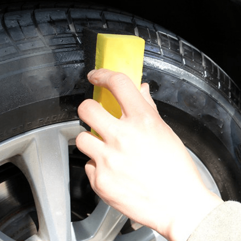 10pcs Car Cleaning Sponge for Tire Brushing and Waxing