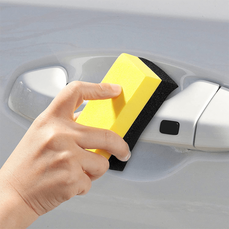 10pcs Car Cleaning Sponge for Tire Brushing and Waxing
