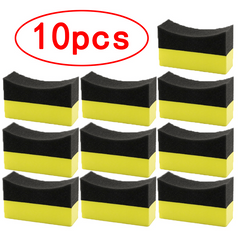 10pcs Car Cleaning Sponge for Tire Brushing and Waxing