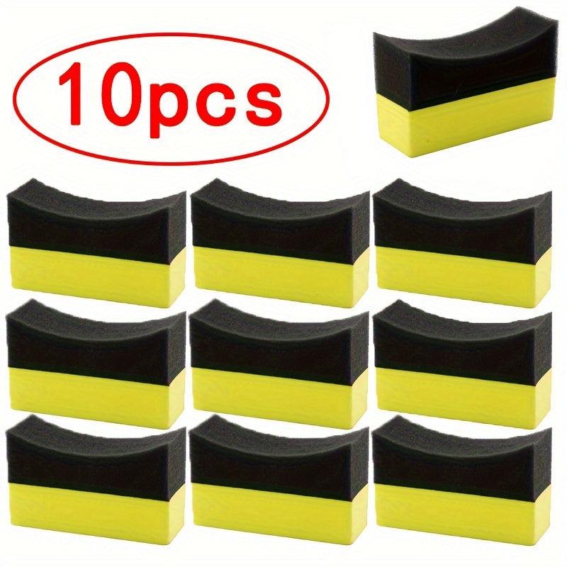 10pcs Car Cleaning Sponge for Tire Brushing and Waxing