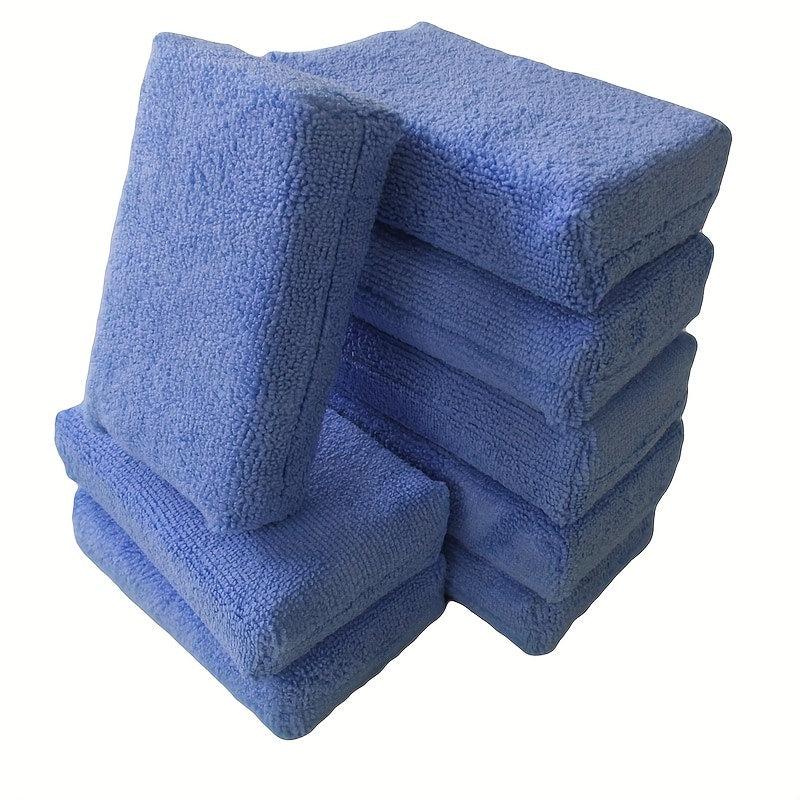 8pcs Microfiber Applicator Pads - Car Wash Sponge & Cleaning Pads
