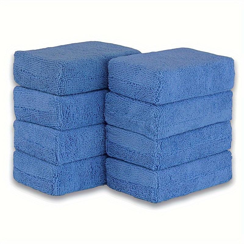 8pcs Microfiber Applicator Pads - Car Wash Sponge & Cleaning Pads
