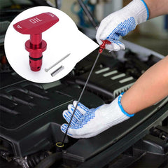 Universal Car Dipstick Pull Handle Engine Pullhandle Aluminum Billet