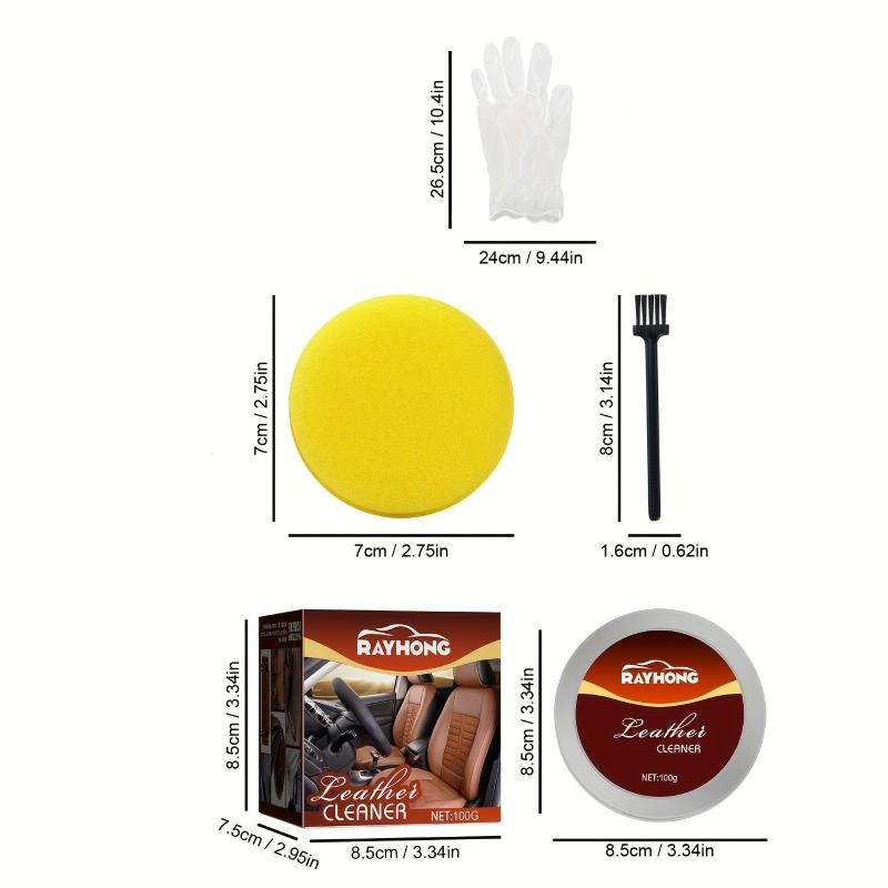 Faux Leather Cleaning Repair Balm for Bag Couch Clothes Care