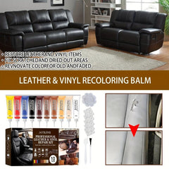 Cream Faux Leather Care Kit for Bags, Shoes, Sofa - Multicolored Set