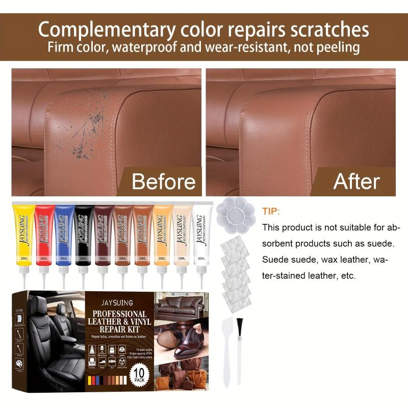 Cream Faux Leather Care Kit for Bags, Shoes, Sofa - Multicolored Set
