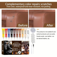 Cream Faux Leather Care Kit for Bags, Shoes, Sofa - Multicolored Set