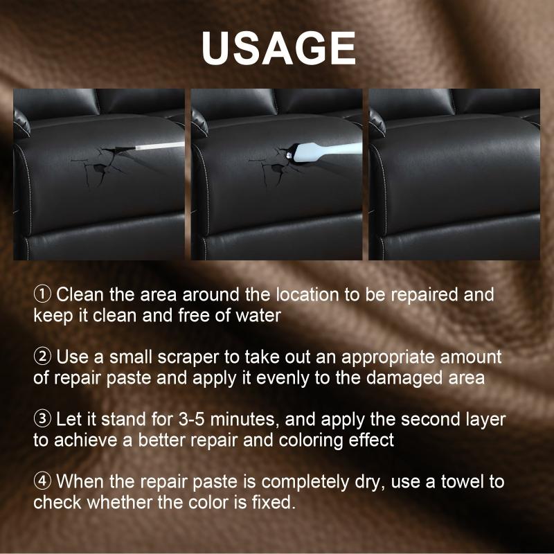 Cream Faux Leather Care Kit for Bags, Shoes, Sofa - Multicolored Set