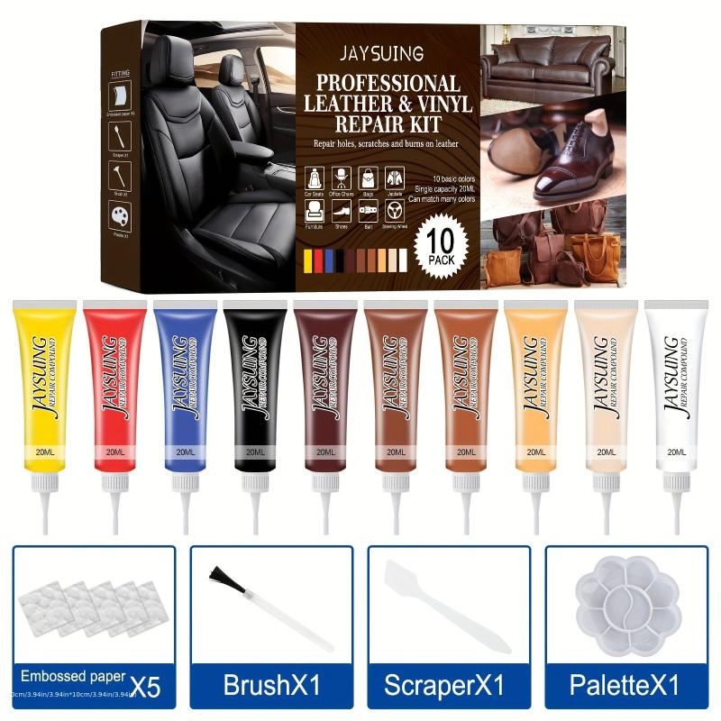 Cream Faux Leather Care Kit for Bags, Shoes, Sofa - Multicolored Set