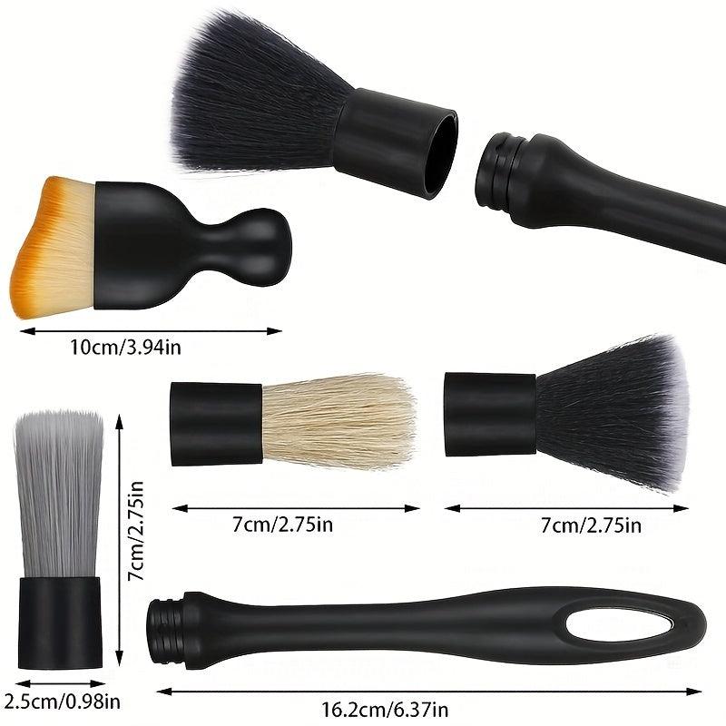 5pcs Car Detailing Brush Set Ultra Soft Detail Cleaning Brush