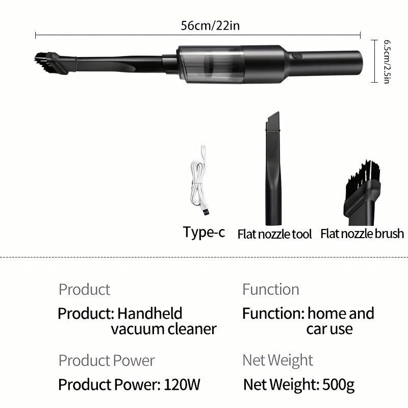Portable Car Mounted Wireless Vacuum Cleaner - Strong Suction