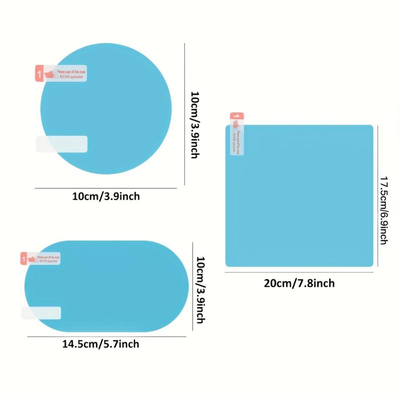 2pcs Anti Rain Clear Film for Car Windshield