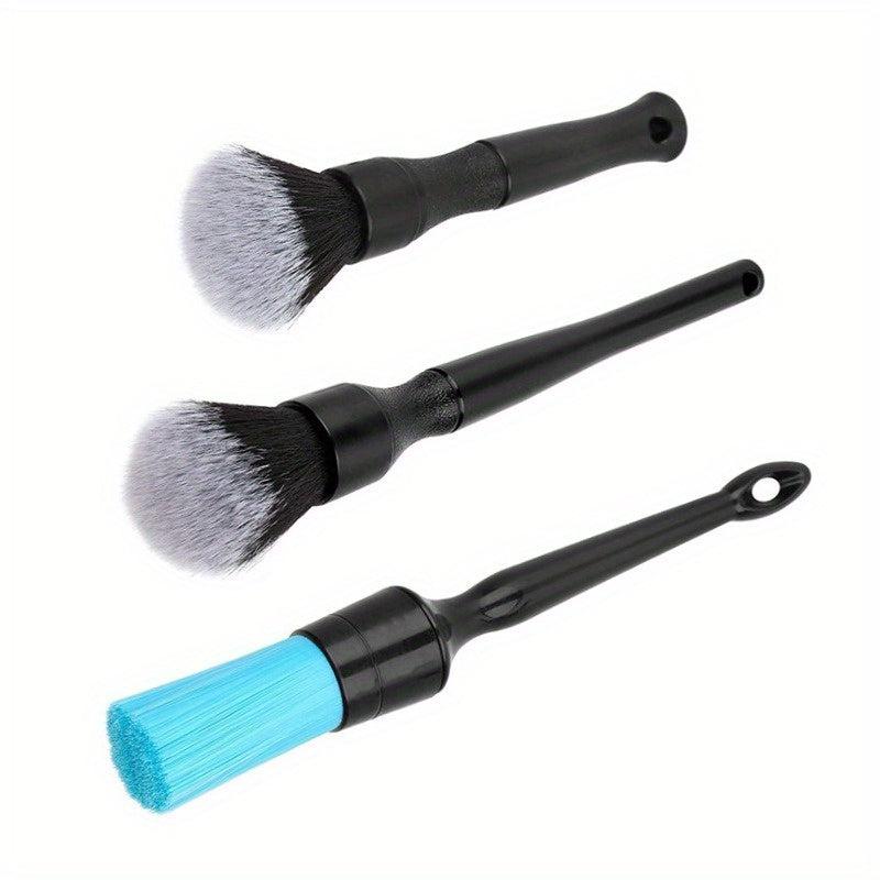 3pcs Ultra Soft Detail Brush for Car Cleaning