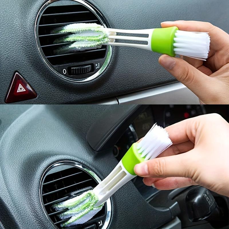 2 in 1 Car AC Vent Brush - Interior Dust Cleaner