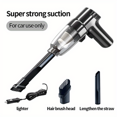 Car Vacuum Cleaner High Power Strong Suction Dry Wet Dual Small Mini Portable