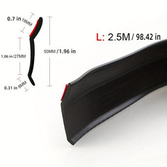 2.5m Universal Carbon Fiber Front Bumper Lip Protector