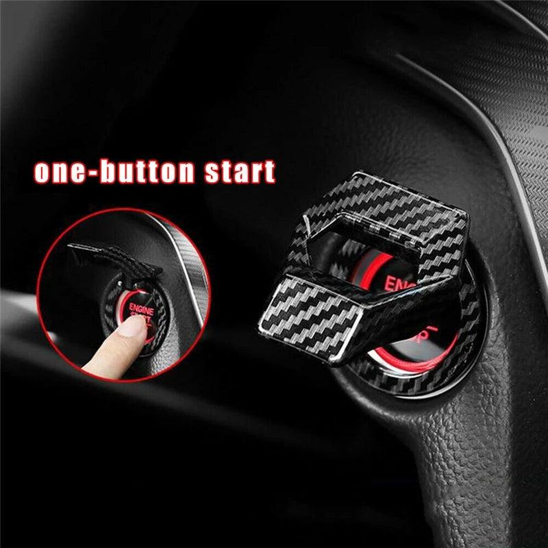 Car Engine Start Stop Switch Button Cover Decorative Auto Accessories