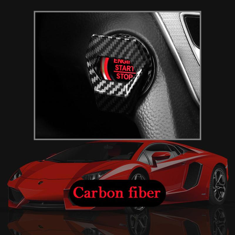 Car Engine Start Stop Switch Button Cover Decorative Auto Accessories