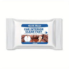 Car Interior Cleaning Wet Wipes Quick Decontamination Faux Leather Dashboard
