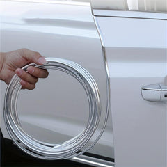 Car Door Edge Scratch Protector Strips Anti Collision PVC Electroplating