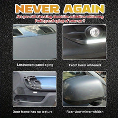 Hydrophobic Ceramic Trim Coating Kit - Plastic Restorer for Cars