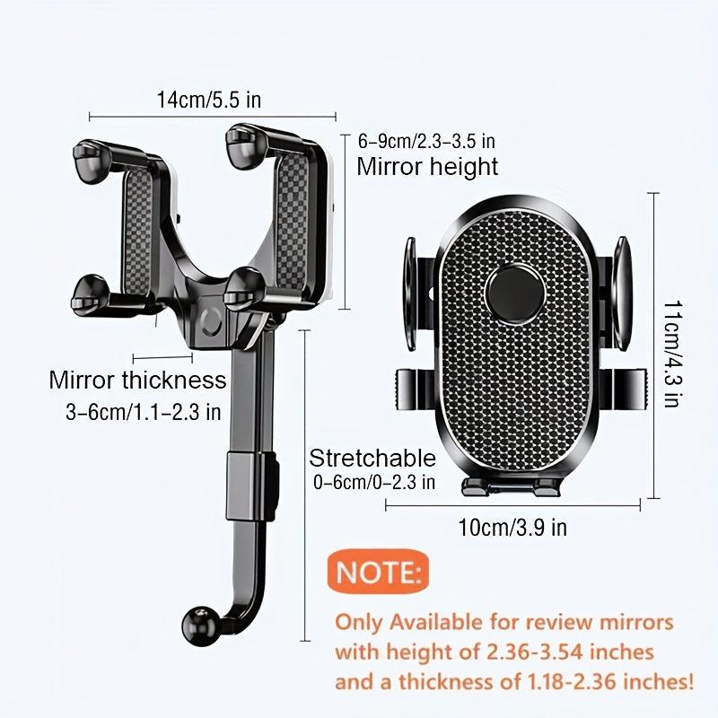 Universal 360 Rear View Car Mirror Phone Mount